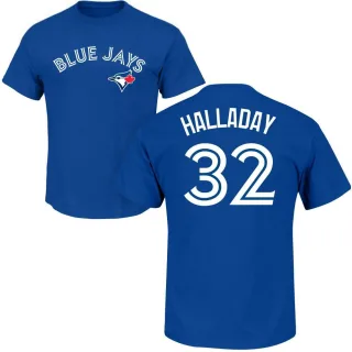 Men's Toronto Blue Jays Roy Halladay Royal Roster T-Shirt
