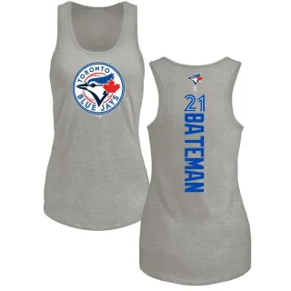 Women's Toronto Blue Jays Brett Bateman Ash Backer Tank Top