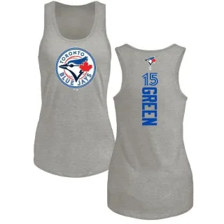 Women's Toronto Blue Jays Shawn Green Green Backer Tank Top Ash