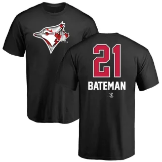 Youth Toronto Blue Jays Brett Bateman Black Name and Number Banner Wave T-Shirt