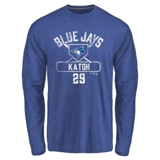 Youth Toronto Blue Jays Gosuke Katoh Royal Base Runner Long Sleeve T-Shirt